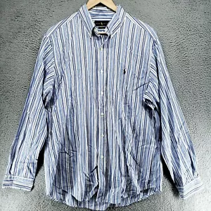 Ralph Lauren Shirt Mens L Classic Fit Long Sleeve Multicolor Striped Button - Picture 1 of 17