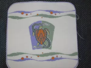 6 piezas decorativas baches - TORTUGA MARINA - 8""x8"" - Imagen 1 de 1