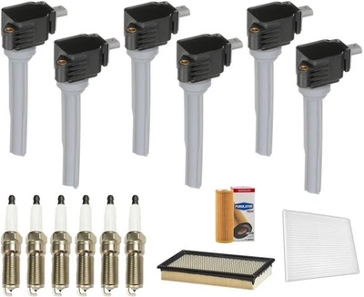 Direct Ignition Coils Spark Plugs Tune Up Kit Fits Ford Edge 2.7L 2015-2018 - Image 1 of 4