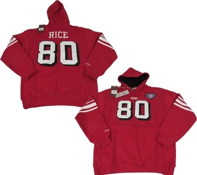 Nuevo 1994 Jerry Rice #80 49ers Hombres Tallas Mitchell & Ness 75th Jersey Sudadera con Capucha $125 Foto 1 de 4