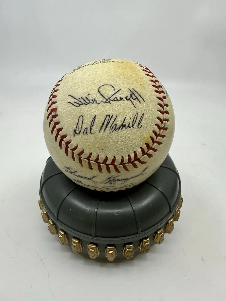 1971 NL All-Stars Signed ONL Ball Stargell Billy Williams Jenkins Bill White HOF - Image 1 of 4