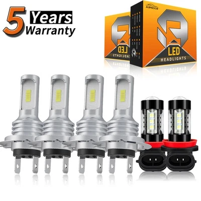 Para Dodge Sprinter 3500 2007-2009 6x Bombillas LED Luz antiniebla de haz alto bajo Foto 1 de 4