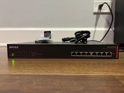 Buffalo BS-MP2008 8-Port 10GbE/5GbE/2.5GbE Multi Gigabit Ethernet Switch w/Rails - Image 1 of 2
