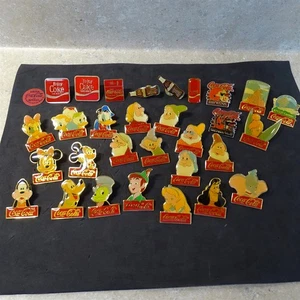Vintage Coca Cola, Coke Hat Pin Collection, (30) Disney 1980's, Bengals-Browns - Picture 1 of 9
