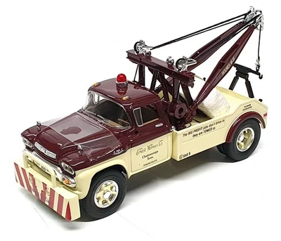 First Gear 1/34 Scale 19-2977 - 1958 GMC Tow Truck Ernest Jones - Maroon/Cream — 第 1/4 张图片