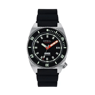 Orologio Breil Manta Seeker Automatic TW2116 Silicone Nero Watch Uomo 42mm - Imagen 1 de 4