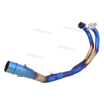 Silenciadores silenciadores de tubo de enlace de cabezal de sistema completo para Yamaha YZF R3 2016-2025 MT-03 Foto 1 de 4