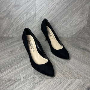 Schwarze Wildleder-Heels von New Look – Größe UK 4 - Bild 1 von 11