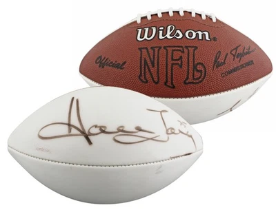 Raiders Howie Long Authentic Signed White Panel Wilson Nfl Football BAS #BV01121 - Image 1 of 4