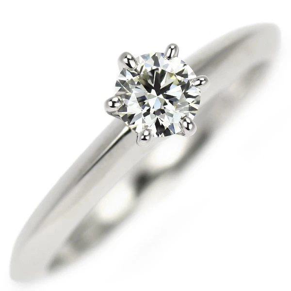 Кольцо с бриллиантом Tiffany Pt950 0,25 карата I VVS1 3EX солитер - подлинное бесплатная доставка от - Изображение 1 из 4