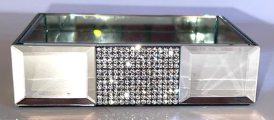  Jabonera Bella Luxe con diamantes de imitación y espejo. ¡HERMOSO!    Foto 1 de 4