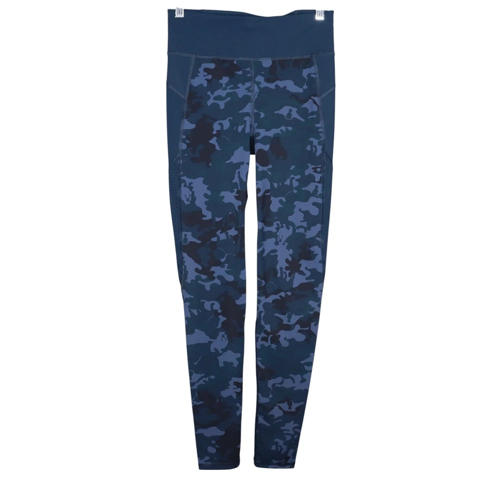 Leggings sudorosos Betty gravedad cero camuflados para mujer pequeños azules cintura alta atléticos Foto 1 de 4