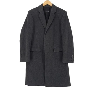 Strellson Long Coat Men Overcoat Classic Winter Wool Blend Sb3 Size 46 - Picture 1 of 8