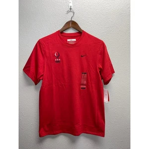 Camiseta deportiva olímpica Nike EE. UU. Entrenamiento 2007 2007 roja nueva con etiquetas pequeña - Imagen 1 de 9