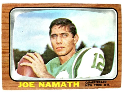 1966 Topps Joe Namath #96 New York Jets - Original - Tarjeta de segundo año - ¡Bonito color! Foto 1 de 4