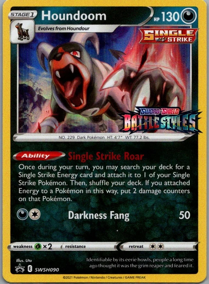 Houndoom -  (Prerelease) Promo SWSH: Sword & Shield Promo Cards SWSH090 NM - Image 1 of 2