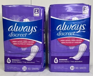 Always Discreet Inkontinenzeinlagen extra schwer 33 Einlagen Level 6 - 2er Pack - Bild 1 von 6