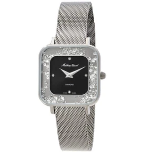 Mathey-Tissot Gemina Quartz Diamond Black Dial Ladies Watch D984SAN - Picture 1 of 3