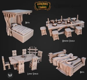 Furniture Set V1/Mordheim/Lord of the Rings/Dungeons and Dragons/Master Forge - Picture 1 of 1