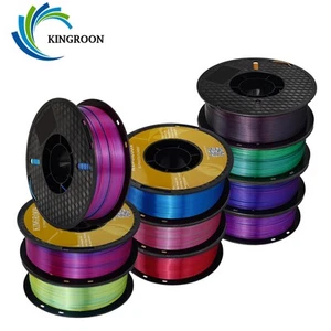 Kingroon 10 kg filamento PLA seta per stampante 3D 1,75 mm pacchetto bobina multicolore US - Foto 1 di 21