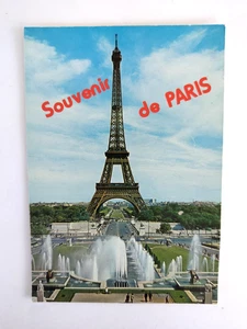 Vintage Postkarte Souvenir de Paris Eiffelturm Frankreich unbespielt kontinental - Bild 1 von 2