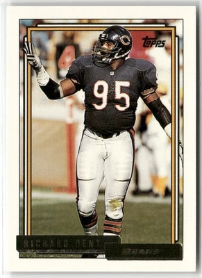 1992 TOPPS #128 RICHARD DENT GOLD CHICAGO BEARS - Image 1 of 2