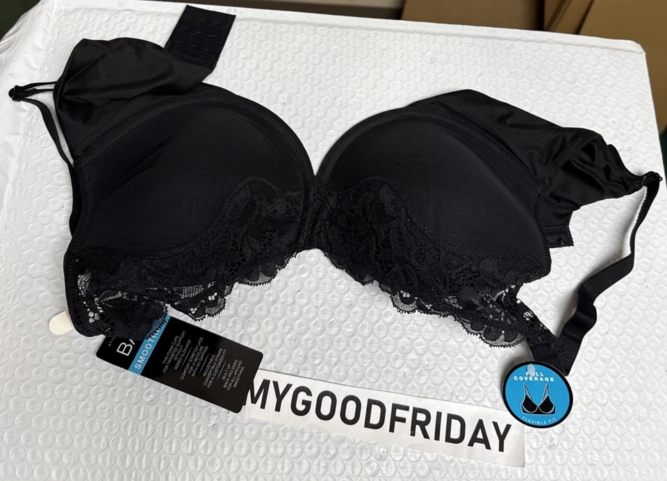 Bali Womens One Smooth U Comfort Stretch Lace Underwire Bra DF0084 34D $48 - Image 1 of 4