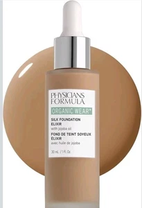 Physicians Formula Organic Wear Silk Foundation Elixir 06 Medium-to-Tan 1oz[HB-P - Picture 1 of 3