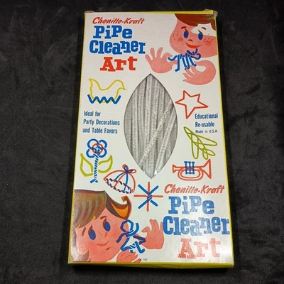 Vintage Chenille-Kraft Pipe Cleaner Art - CK-100 - 96 Pieces - Original Box NEW - Image 1 of 2