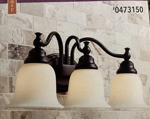 allen + roth Brandy Chase 22.83-in 3-Light Oil-Rubbed Bronze Traditional Vanity - Picture 1 of 4