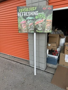 Hard Mountain Dew Store Display Advertising Stand Alone Rare Hard To Get New - Picture 1 of 8