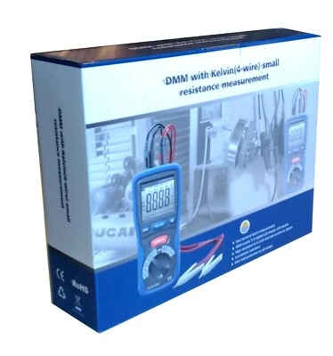 DT-5302 Pequeña Resistencia 4 Hilos Kelvin Ohm Capacitancia Voltaje Corriente Amp Medidor Foto 1 de 4