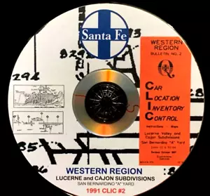Atchison Topeka & Santa Fe 1991 Lucerne Valley&Cajon CLIC#2 Book PDF Pages DVD - Picture 1 of 4