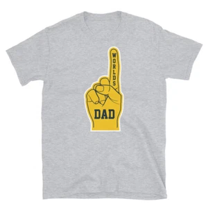 World's Number One Dad Father's Day Birthday Gift Short-Sleeve Unisex T-Shirt - Picture 1 of 6