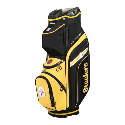 Wilson Staff - Bolsa de golf de carro de la NFL 2025 totalmente nueva - Pittsburgh Steelers Foto 1 de 4