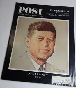 Saturday Evening Post Dec 14th 1963 John F. Kennedy Norman Rockwell Cover - Picture 1 of 7