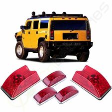 5pcs Red Cab Marker Running Roof Top Red Light For 2003-2009 Hummer H2 Sut Suv