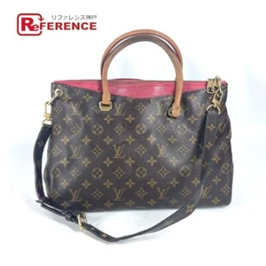 Borsa a tracolla Louis Vuitton Monogram Pallas 2WAY tote bag marrone rosa M40466 Giappone - Foto 1 di 18