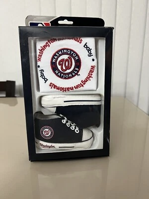 JUEGO DE ZAPATOS Y PRE-CAMINANTES DE CAÑA ALTA DE LOS NACIONALES DE WASHINGTON NUEVO CON ETIQUETAS Envío Gratis Foto 1 de 4