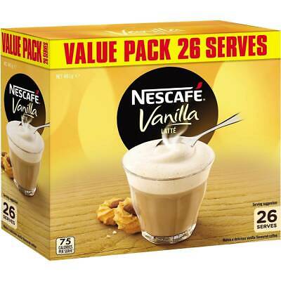 Nescafe Coffee Vanilla Latte Sachets 26 Pack • 12.77$
