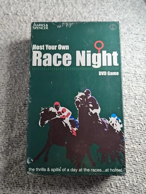 M&S  HOST YOUR OWN RACE NIGHT DVD FAMILY GAME BRAND NEW SEALED!  - Image 1 of 4