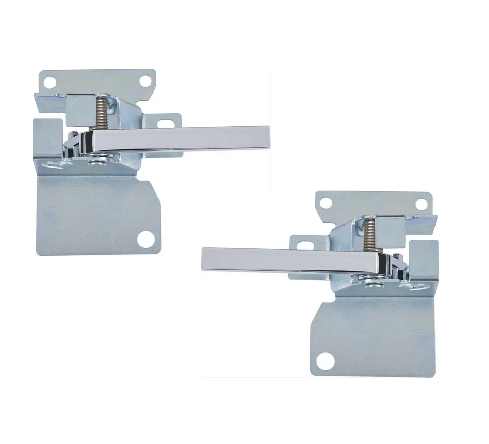 81-91 CHEVY GMC TRUCK C10 C15 C20 K10 K20 CHROME INNER DOOR HANDLES PAIR LH RH - Image 1 of 2