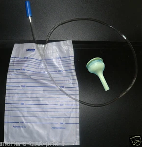 étui penien latex 30mm + poche à urine 2L pour uriner urinoir anti retour - Foto 1 di 1