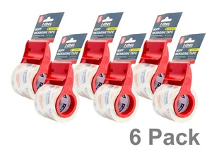 6 Pack Heavy Duty Shipping and Moving Packing Tape, 1.88 in. x 22.2 yds per Roll - Picture 1 of 4