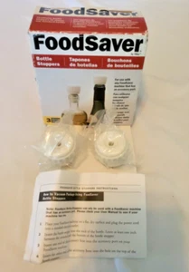 2 Food Saver Tilia Vacuum Sealer Wine Bottle Stopper Caps New Sealed - Picture 1 of 1