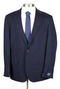 $598 Polo Ralph Lauren Suit 46 L 39W Men's Solid Navy Two Button Modern Fit - Picture 1 of 17