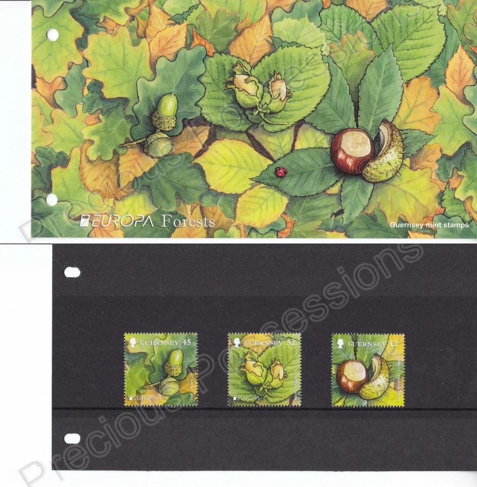 GUERNSEY MNH PRESENTATION PACK 2011 EUROPA FORESTS SG 1376-1378 - Image 1 of 1