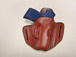 Braids holsters brown pancake Owb belt holster, choose gun, & hand orientation - Picture 1 of 9