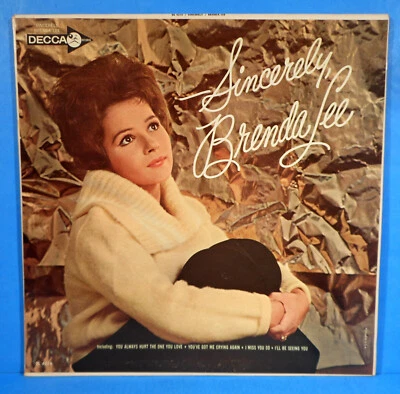 SINCERELY, BRENDA LEE LP 1962 MONO ORIGINAL PRESS GREAT CONDITION! VG+/VG++!!B - Image 1 of 4