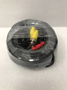 60 Fuß BNC Video & Netzkabel für Nachteule, Samsung, Wisenet, Swann, ETC - Bild 1 von 2